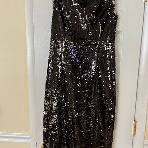 Luxury Black Sequin Dress